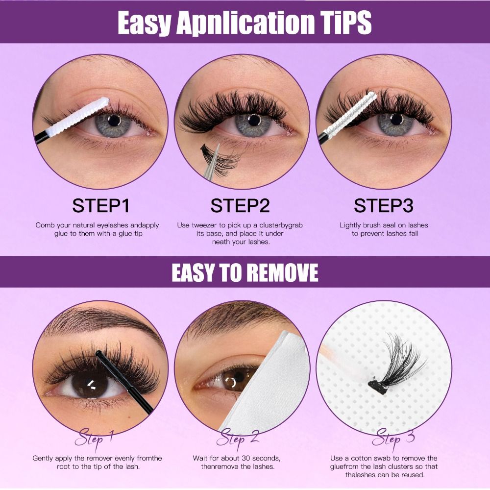 Eyelash Extension Natural Look - Doğal Görünümlü Takma Kirpikler, Yapıştırma ve