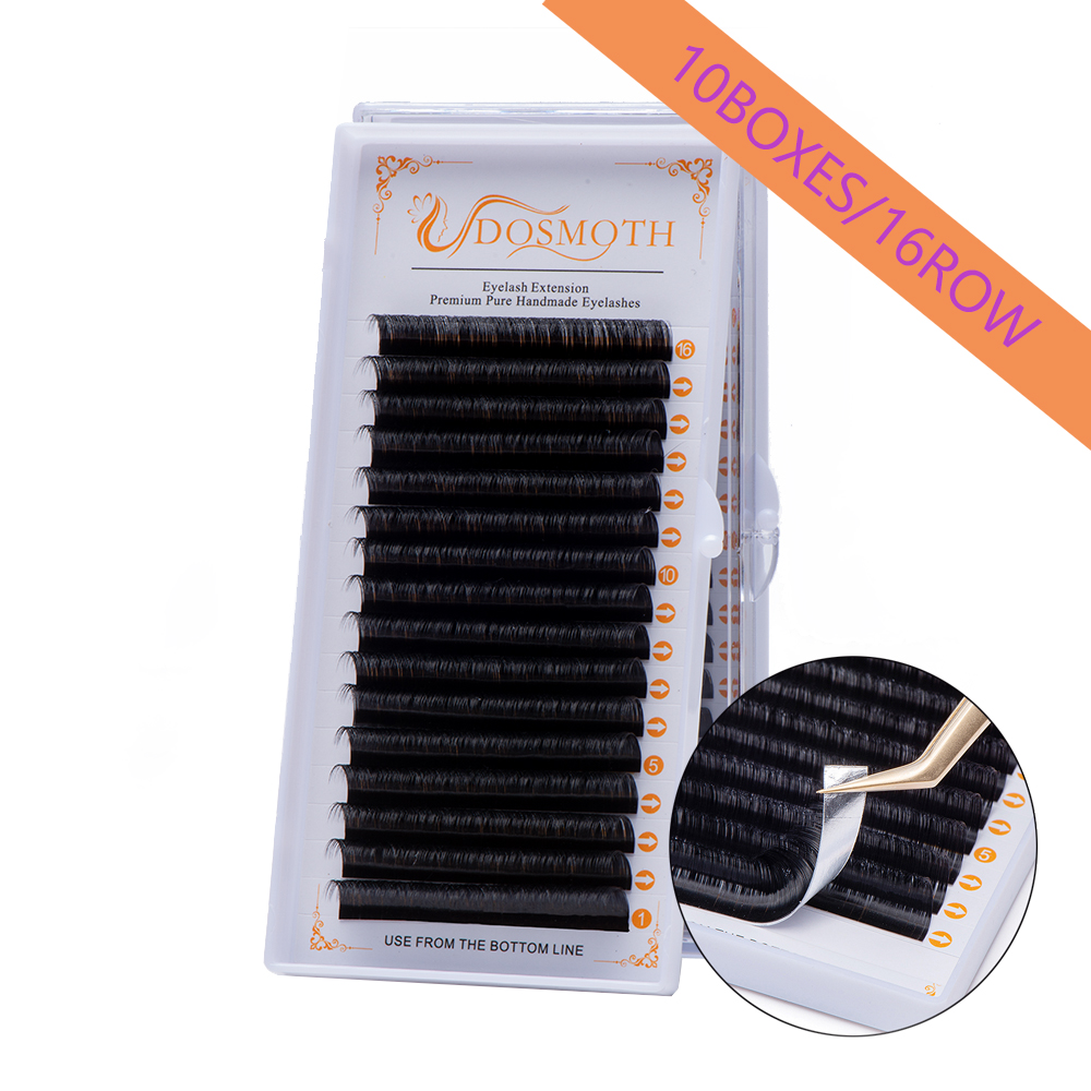 Eyelash Extension For Asian Eyes - DOSMOTH 10 kutuları 16 satır 7-16mm